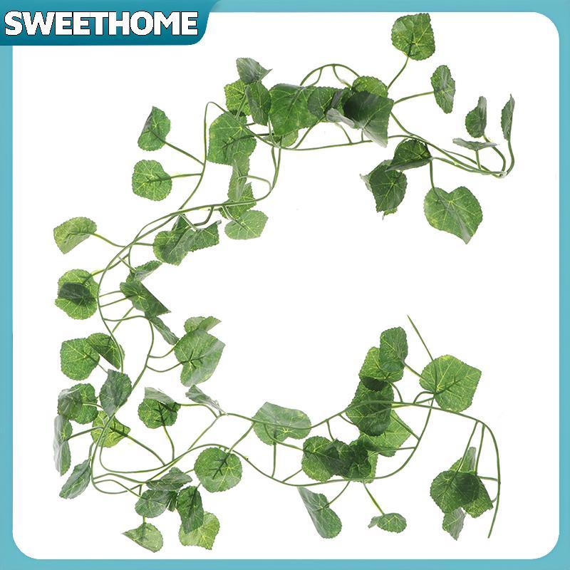 SWEETHOME 2.0m Artficial Vine พืชสีเขียว Leaf แขวนตกแต่งหวาย Liana ผนังใบ