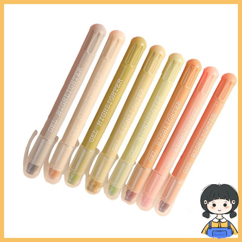 บาง 8 ชิ้น Aesthetic Highlighter ปากกา Highlighter Markers Bible Highlighter ปากกาเรืองแสง Bible Mar