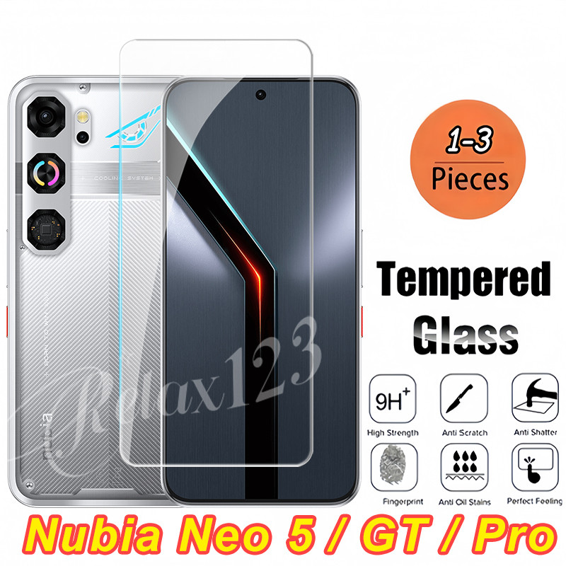 สําหรับ ZTE nubia Neo 5 GT 5G 3PCS กระจกนิรภัยสําหรับ Nubia Neo 5 Pro Neo5 Neo5GT Neo5 GT Nubia Neo5