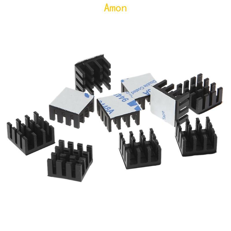 Amon Aluminium Heatsink 10PCS 14x14x8mm Cooling Fin หม้อน้ําฮีทซิงค์สําหรับ Cooling GPU