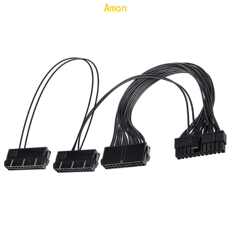 Amon 24 Pin Power Sync Cable สายไฟต่อสายไฟการทําเหมืองแร่ 24Pin สําหรับบอร์ดอะแดปเตอร์คอมพิวเตอร์และ