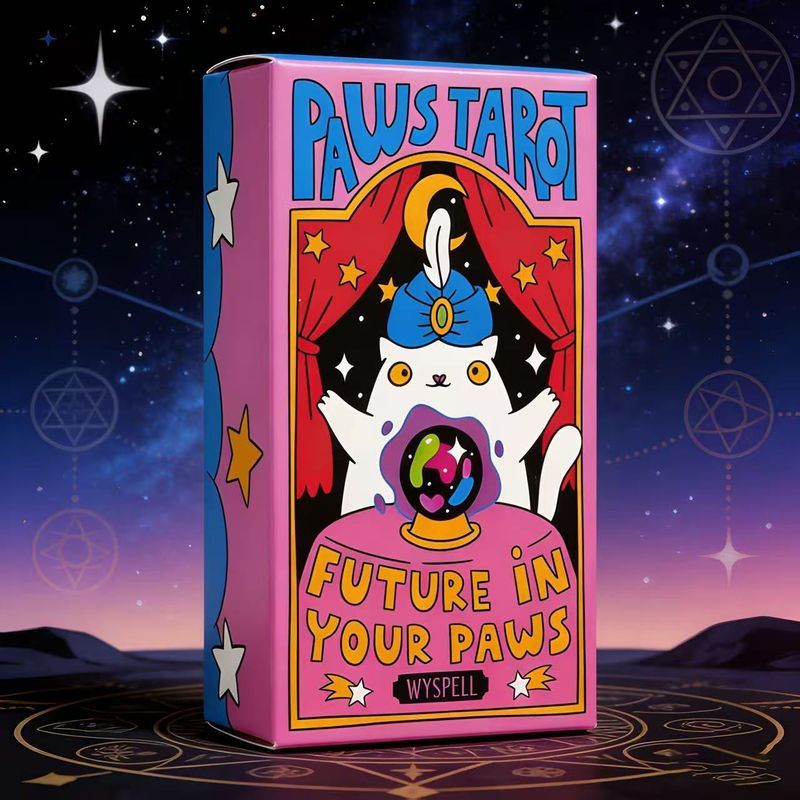 Wyspell Paw Tower The Future Is in Your Hand Cat Tower Paper Game น่ารัก