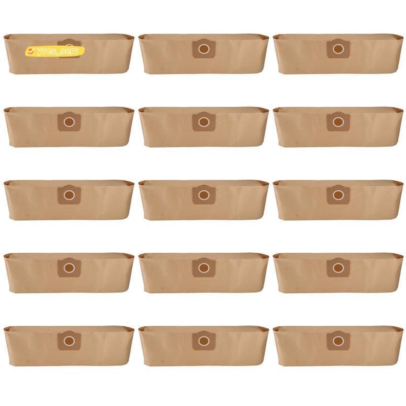 yves_service15Pcs ถุงเก็บฝุ่นสําหรับ WD3 Premium 3,300 M 3,200 WD3.500 P 6,959-130 เครื่องดูดฝุ่น