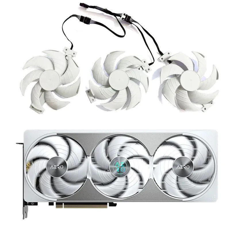 พัดลม GPU RTX 5080 ใหม่เหมาะสําหรับ Gigabyte GeForce RTX 5080 AERO OC SFF 16G ระบายความร้อนกราฟิกการ