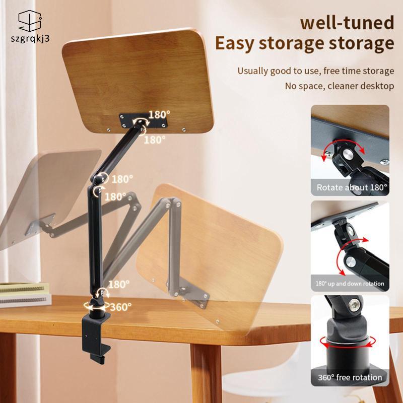 [szgrqkj3] Telescopic Arm Sheet Music Stand ปรับได้ Desktop Holder อุปกรณ์ดนตรีเครื่องมือสําหรับ Hom
