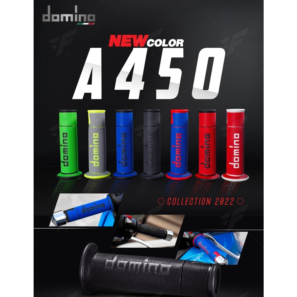 ปลอกแฮนด์ปลายเปิด DOMINO Racing A450 Italy แท้ 100% จาก Domino Thailand