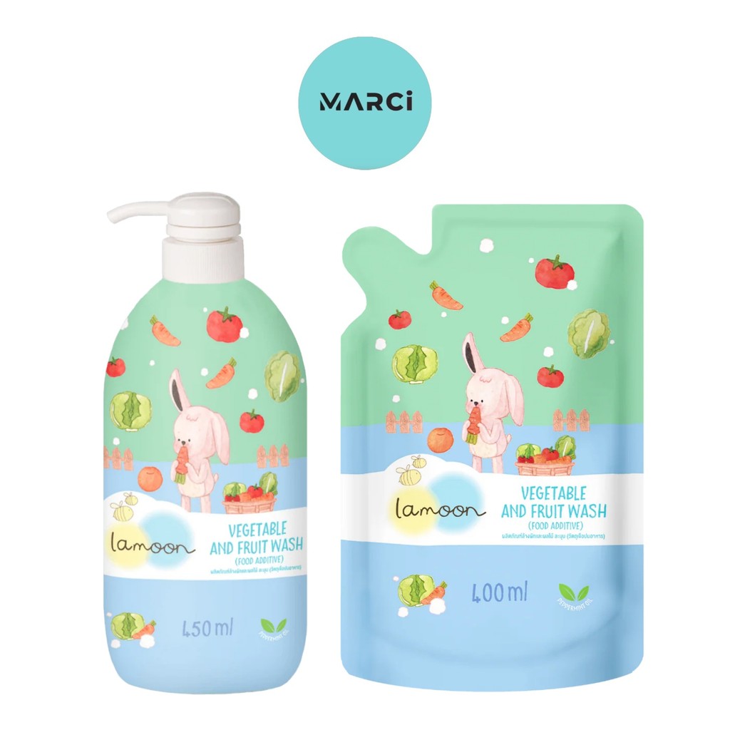 Lamoon vegetable and fruit wash น้ำยาล้างผักและผลไม้ [เลือกสินค้า] ช่วยชำระฝุ่น สิ่งสกปรก