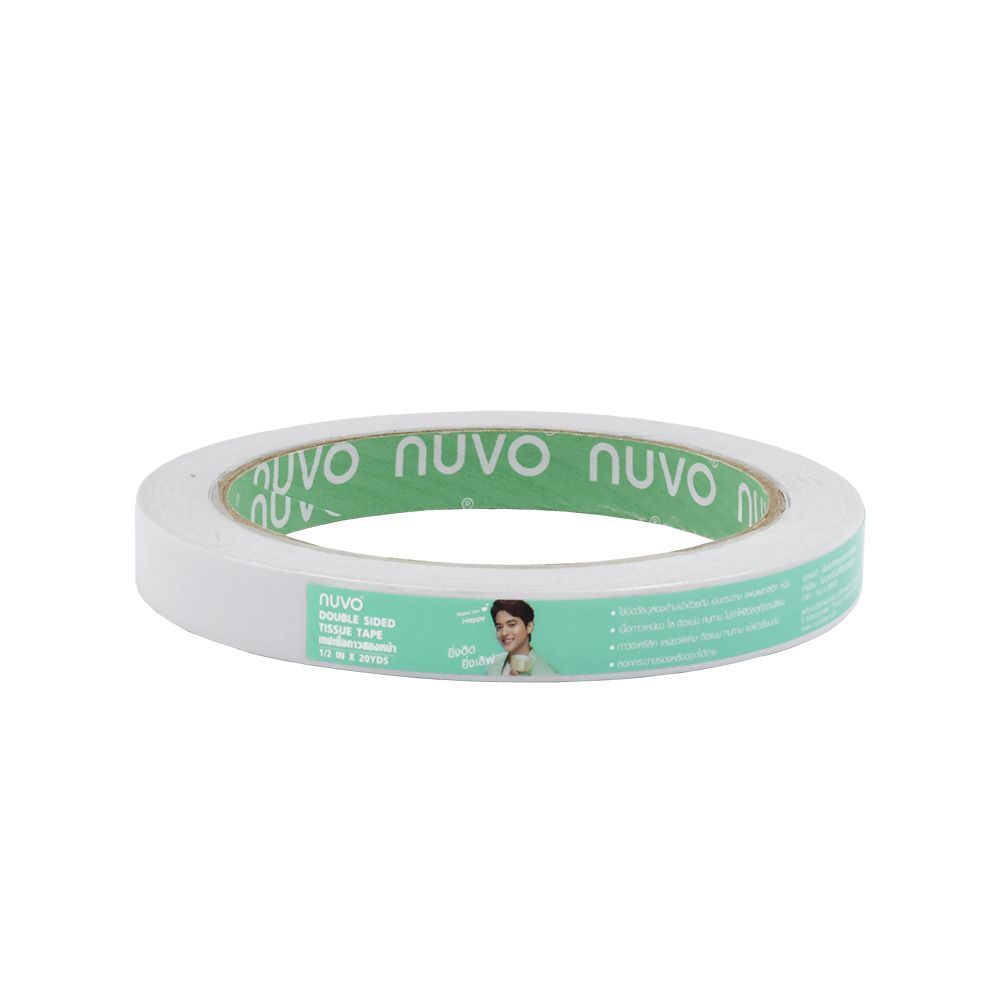 [สินค้าส่งด่วน] NUVOเทปกาวสองหน้าบาง12MMX10Y NUVO DOUBLE SIDED TISSUE 12MMX10Y