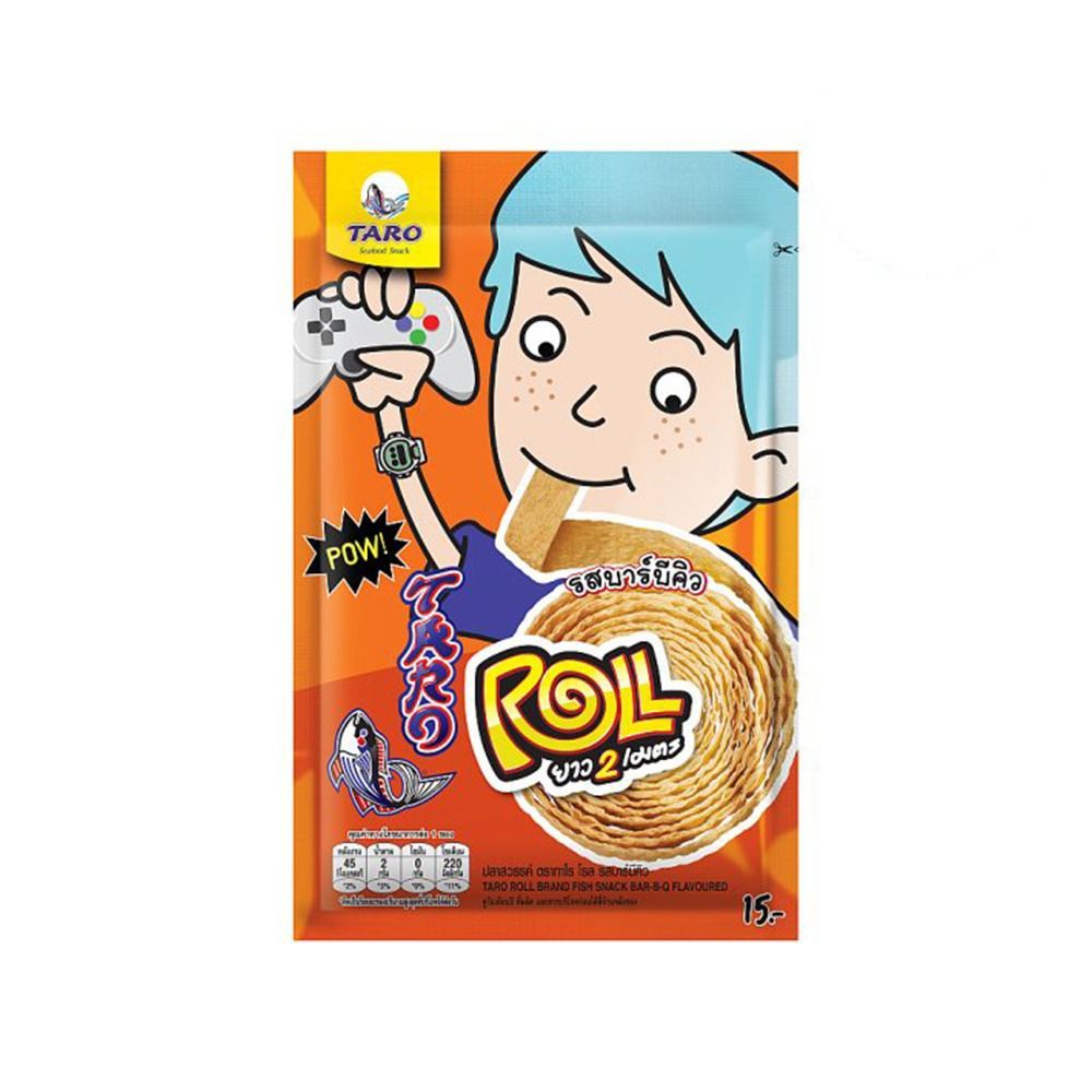 ทาโรโรลรสบาร์บีคิว 13 กรัม TARO ROLL BAR B Q 13 G.
