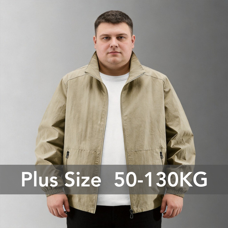 Oversize Men Motorcycle Windproof Sunscreen Breathable Plus Size Jackets