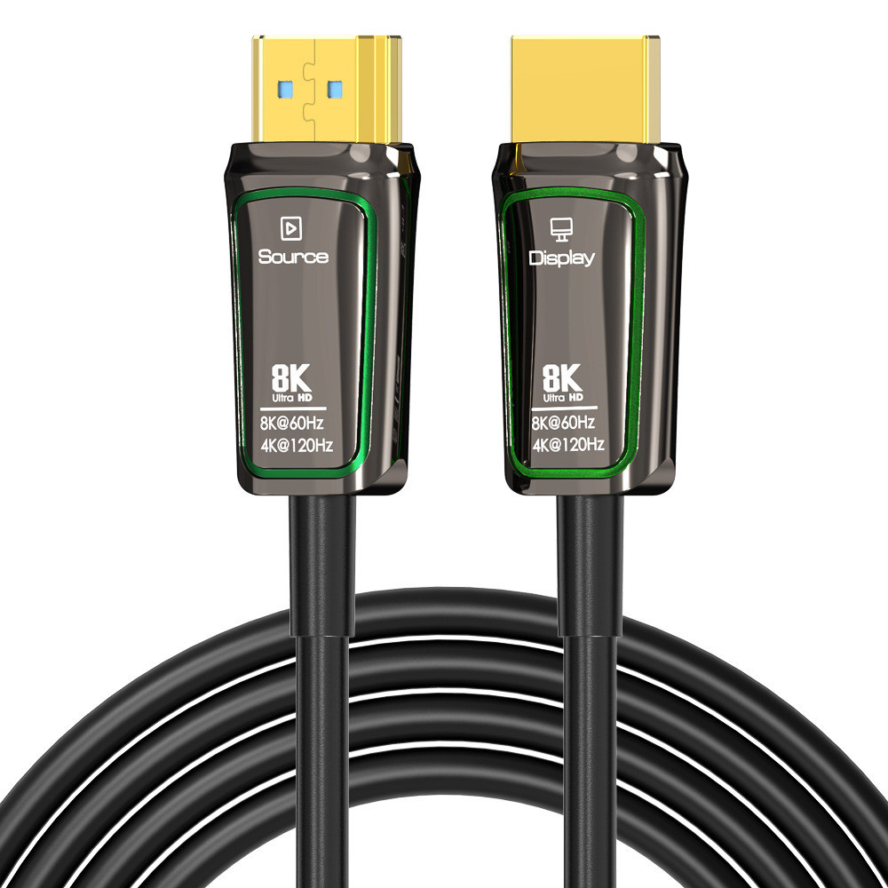 สาย HDMI 2.1 ไฟเบอร์ออปติกเกรดอุตสาหกรรมใหม่ รองรับ 8K@60Hz, 4K@120Hz, 48Gbps, eARC, สําหรับ PS5/PS4