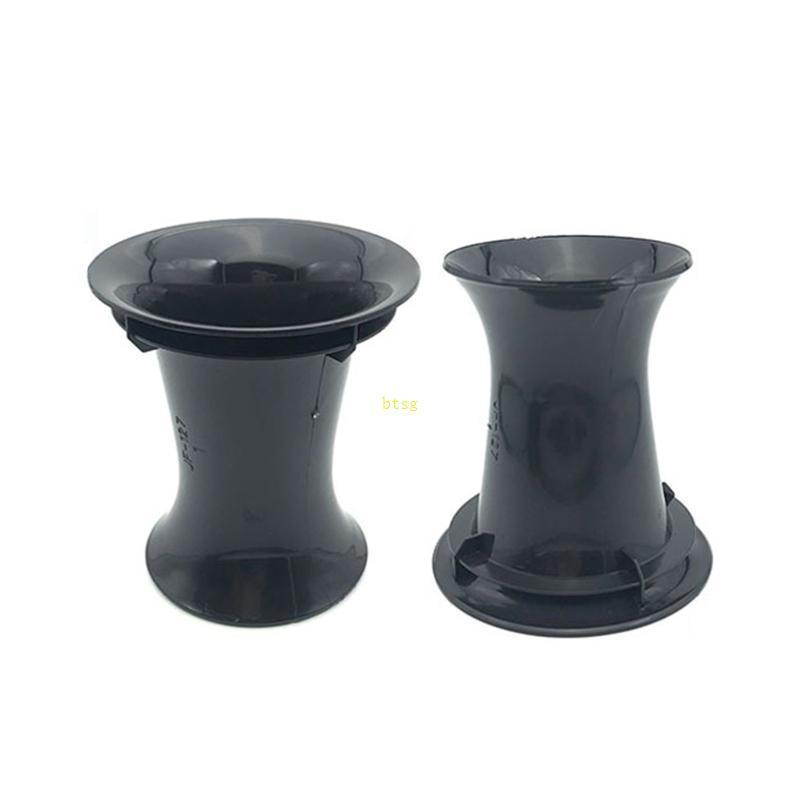 Btsg 99x 82 มม. ลําโพงพลาสติกสีดําพอร์ตหลอดซับวูฟเฟอร์เบสสําหรับ Reflex Inverted Tube