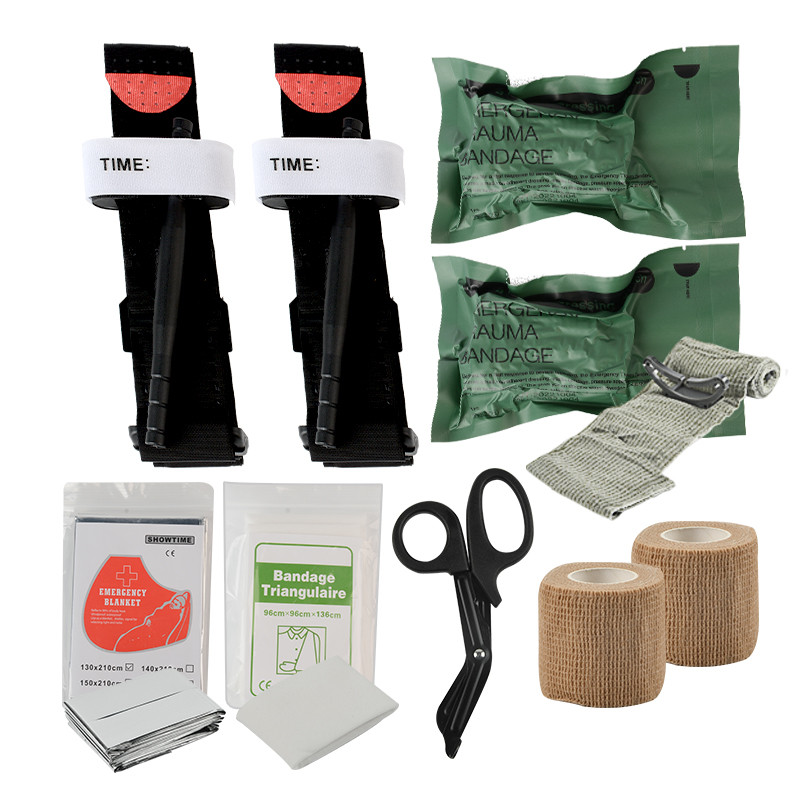 อุปกรณ์ตั้งแคมป์กลางแจ้ง Battlefield First Aid Kit Survival Kit Field Survival Emergency Kit ชุดยุทธ