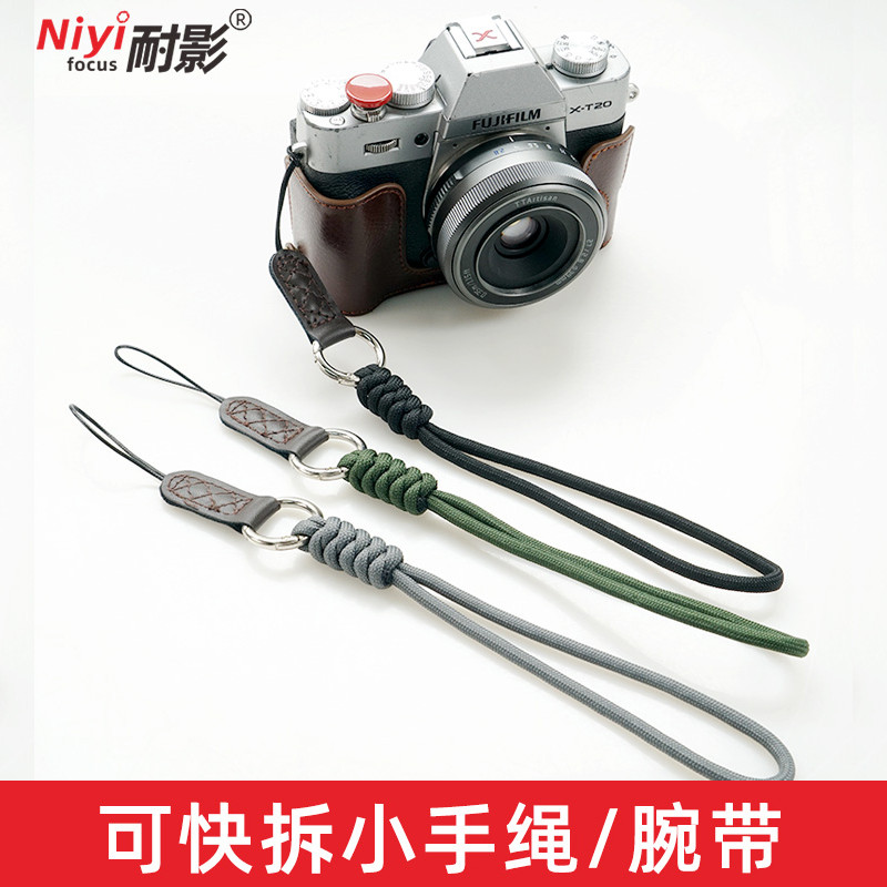 กล้อง Quick Release สายรัดข้อมือเหมาะสําหรับ Canon 5D R5 R6 R10 R50 SLR สายคล้องมือ a6000 A7R4 Micro