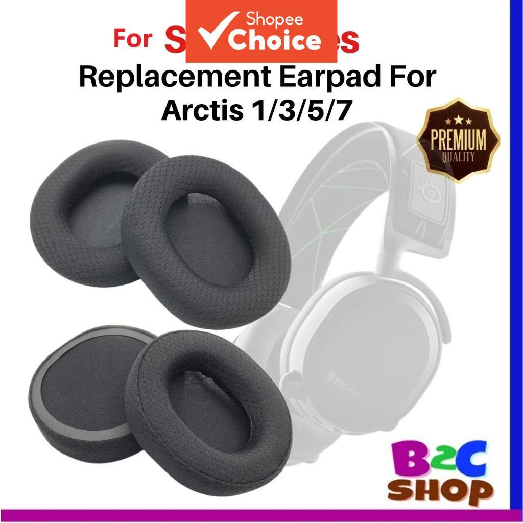  แผ่นรองหูฟังเมมโมรี่โฟมสําหรับเปลี่ยน ใช้กับหูฟัง SteelSeries Arctis 1 3 5 7 9 Pro