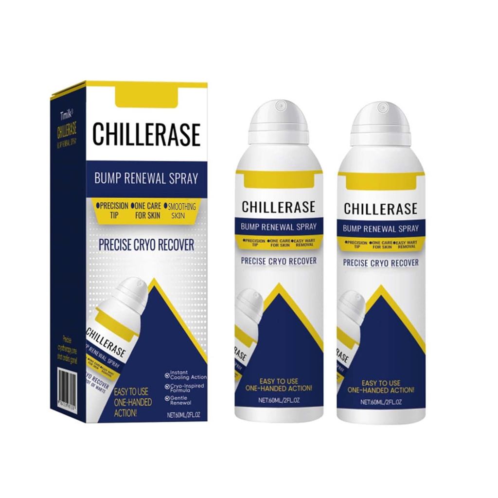 ChillErase Spray Bump Renewal Spray สูตรไฮซิ่งสําหรับผิวหน้าและผิวกาย, Minimizes Imperfections, Fast