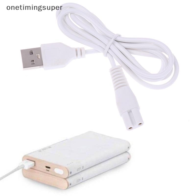 Onetimingsuper สายชาร์จ USB 80 ซม. สําหรับไฟฉาย 5V, เครื่องโกนหนวด, ปัตตาเลี่ยนผม OTP