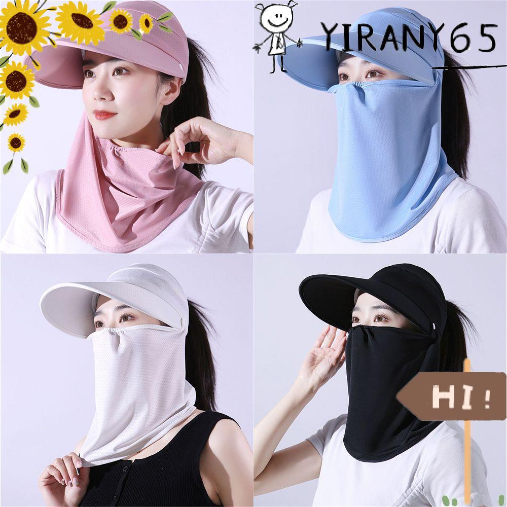 YIRAN หมวกกันแดดลําลองพับได้หญิงสําหรับผู้หญิงเลดี้ฤดูร้อนปีกกว้าง