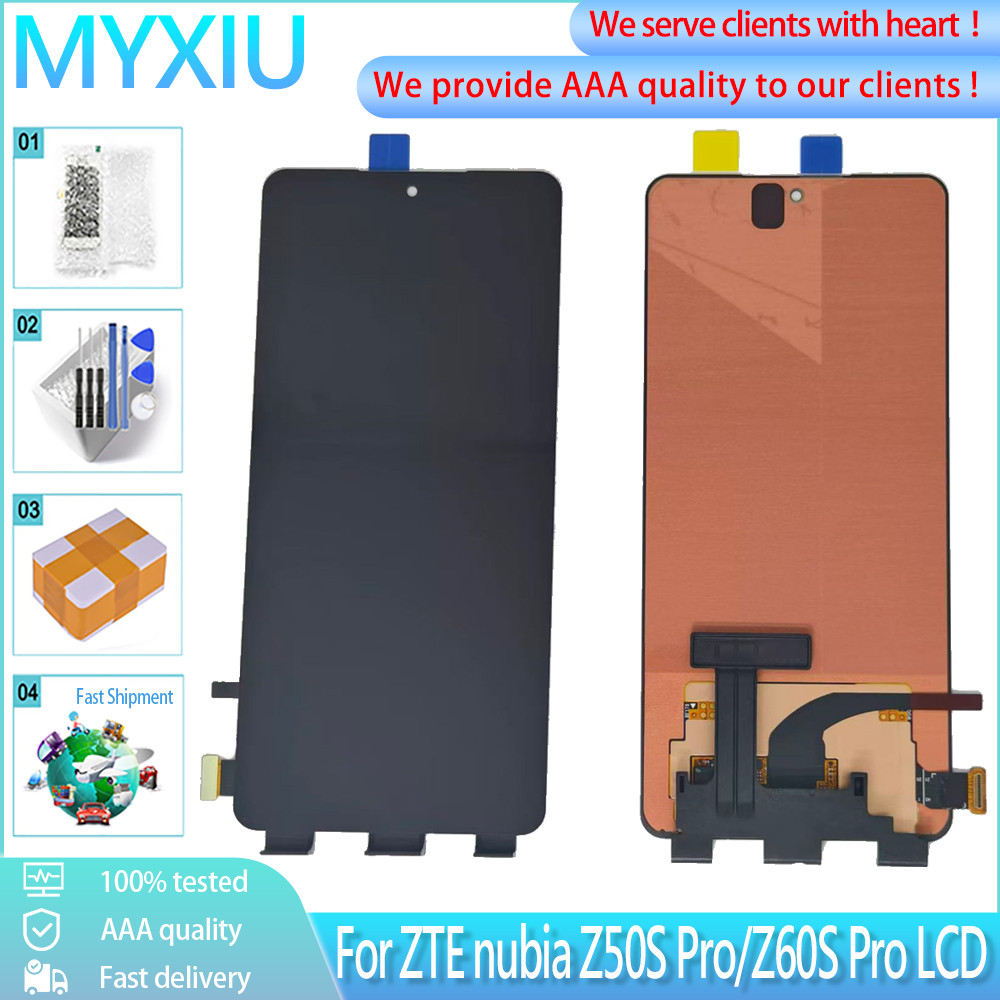 6.78 AMOLED สําหรับ ZTE nubia Z60S Pro จอแสดงผล LCD Digitizer สําหรับ ZTE nubia Z50Spro Z40SPro LCD 