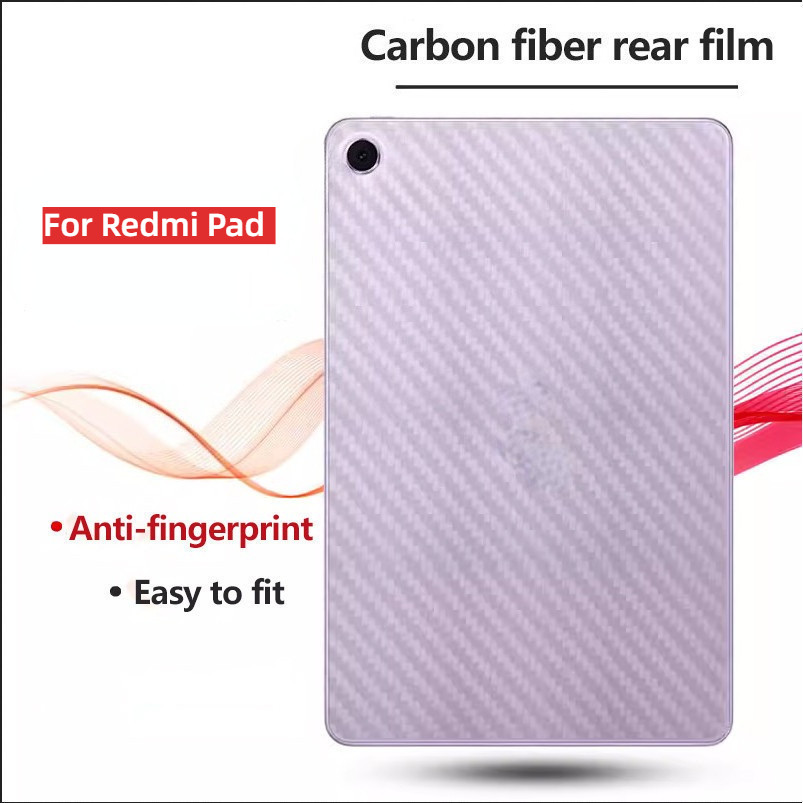 ฟิล์มหลังโปร่งใส คาร์บอนไฟเบอร์ สําหรับ Xiaomi Redmi Pad 2 SE 9.7 นิ้ว, Pad 2 4G 2026, Pad 2 11 นิ้ว, SE Pro 12.1 นิ้ว, 8, 7, Pro 11.2
