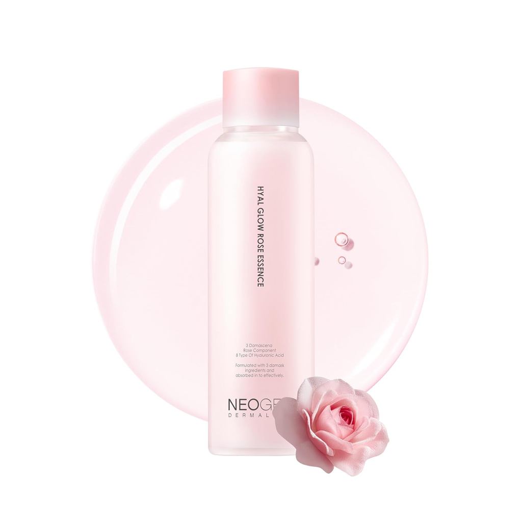 DERMALOGY by Neogen Hyal Glow Rose Essence - Hydrating Essence พร้อม Damask Rose Water & Flower Oil 