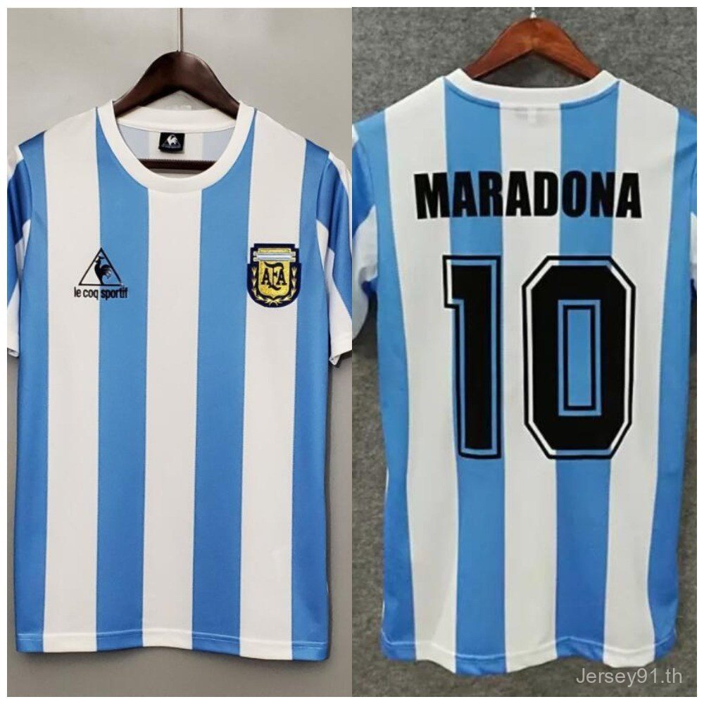 1986 Retro Argentina Marradona Men Commemorative Edition เสื้อฟุตบอล