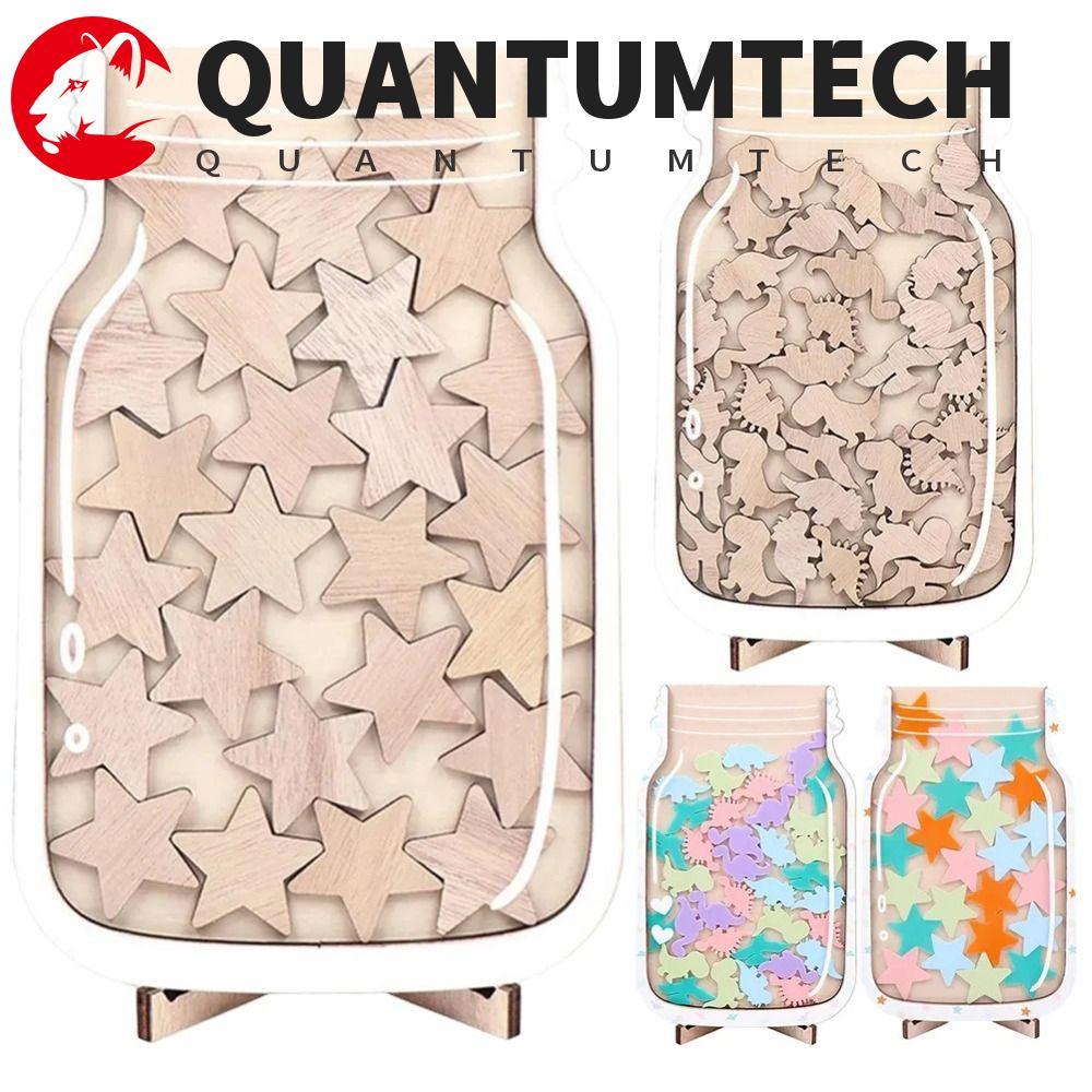 QUANTUMTECH Positive Beahavior Rewards Jar, ไม้การ์ตูนเด็ก Star Reward Jars, ของขวัญเชิญรางวัล Beaha