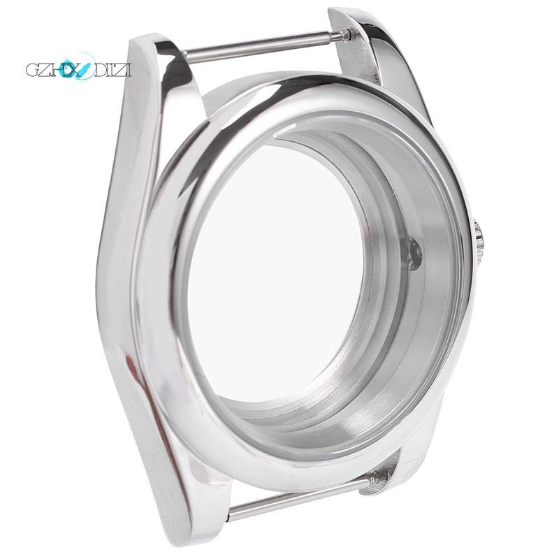 Gzhxdiizi39Mm สแตนเลสสตีลขัดเงากรณี Sapphire Glass Fit NH35/NH35A NH36/NH35A การเคลื่อนไหว,โปร่งใสปก