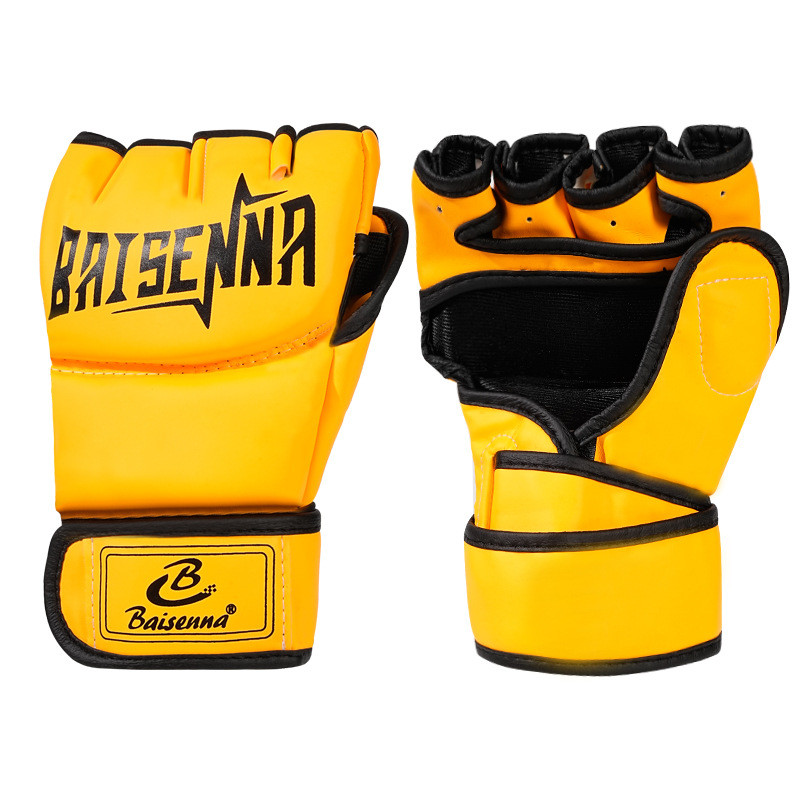 Boxing Glove Sanda Muay Thai Half Finger Boxing Gloves Fighting Punching Bag Boxing Glove Sanda Muay