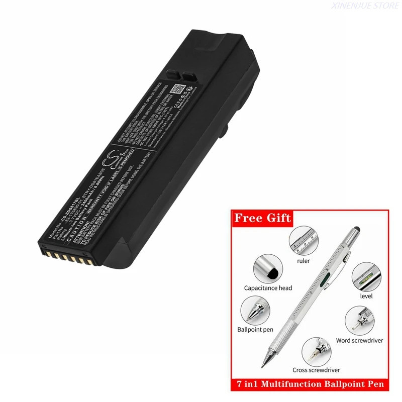 แบตเตอรี่เครื่องสแกนบาร์โค้ด 3.7V/2400mAh AS-000231, BTRY-DS81EAB0E, 82-176890-01 สําหรับม้าลาย DS81