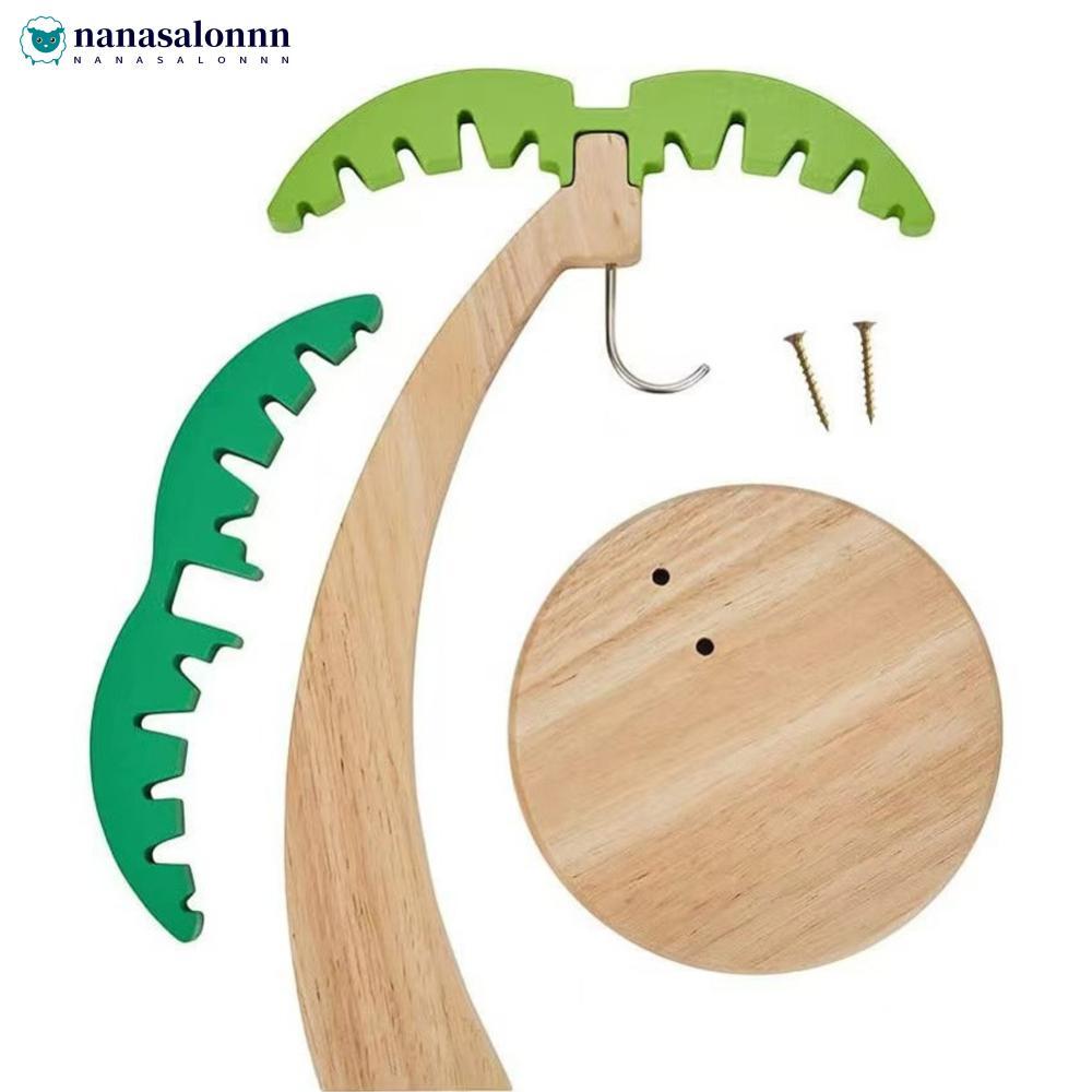NANASALONNN ไม้กล้วยแขวน Rack แนวตั้งผลไม้ Rack จําลอง Leaf Hook โมเดิร์น Minimalist Organizer W9Z1