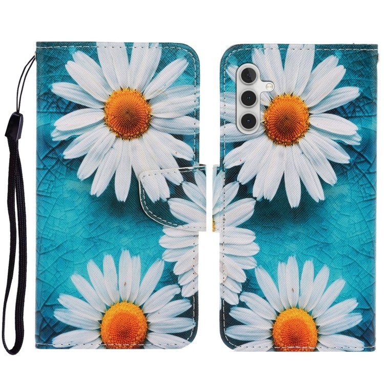 3D สีวาดหนังพลิกเคสโทรศัพท์สําหรับ Samsung Galaxy S23 FE 5G/Samsung Galaxy S24 FE 5G