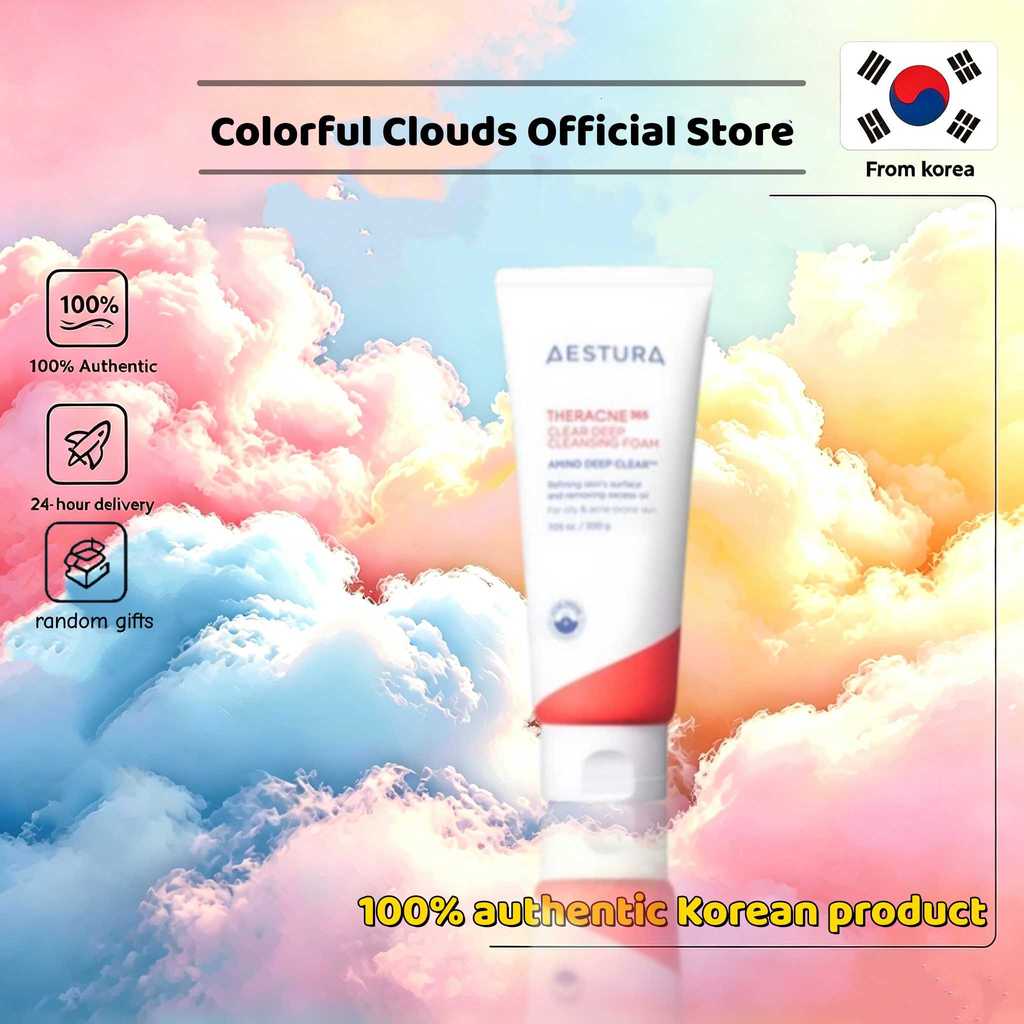 [Estura] THERACNE365 Deep Cleansing Foaming Face 200g/กําจัดสิ่งสกปรกของผิวหนังและความมันอุดตันในรูข