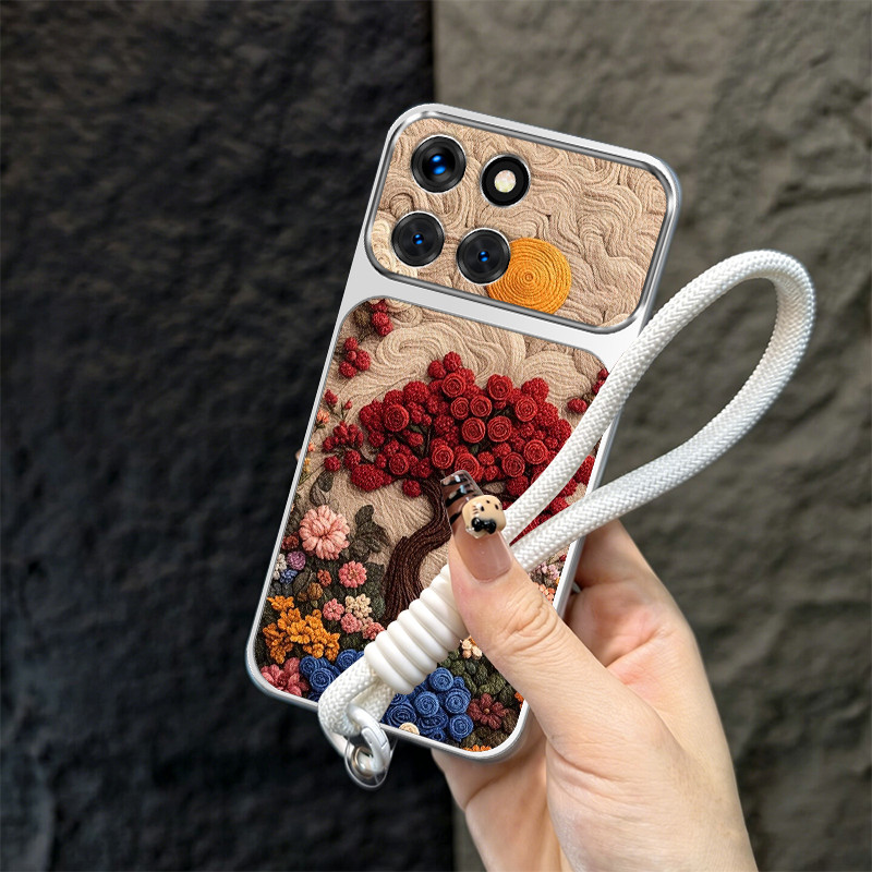 เคสสําหรับ honor X7B X7A X7C X7D X5B X5C PLUS 5G เคสโทรศัพท์ Softcase กันกระแทกการออกแบบใหม่ความงามน่ารักต้นไม้พร้อมเชือกเส้นเล็กสําหรับสาว TBDTHS1 ราคาถูก Shopee Lazada