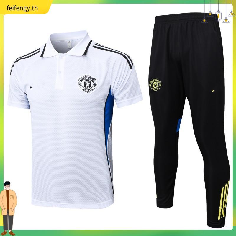 Defoot 25-26 PFC แขนสั้นหลวมพับคอปกเสื้อโปโลสีแดงขนาดบวกเสื้อกันหนาวผู้ชาย