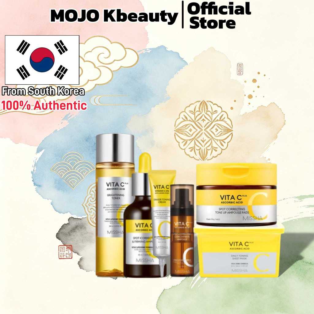 [MISSHA] Vita C Strong Ampouling 15g/Vita C Toner 200ml/Tone Up Ampoule Pads 80 Pads/Vita C Cream 30