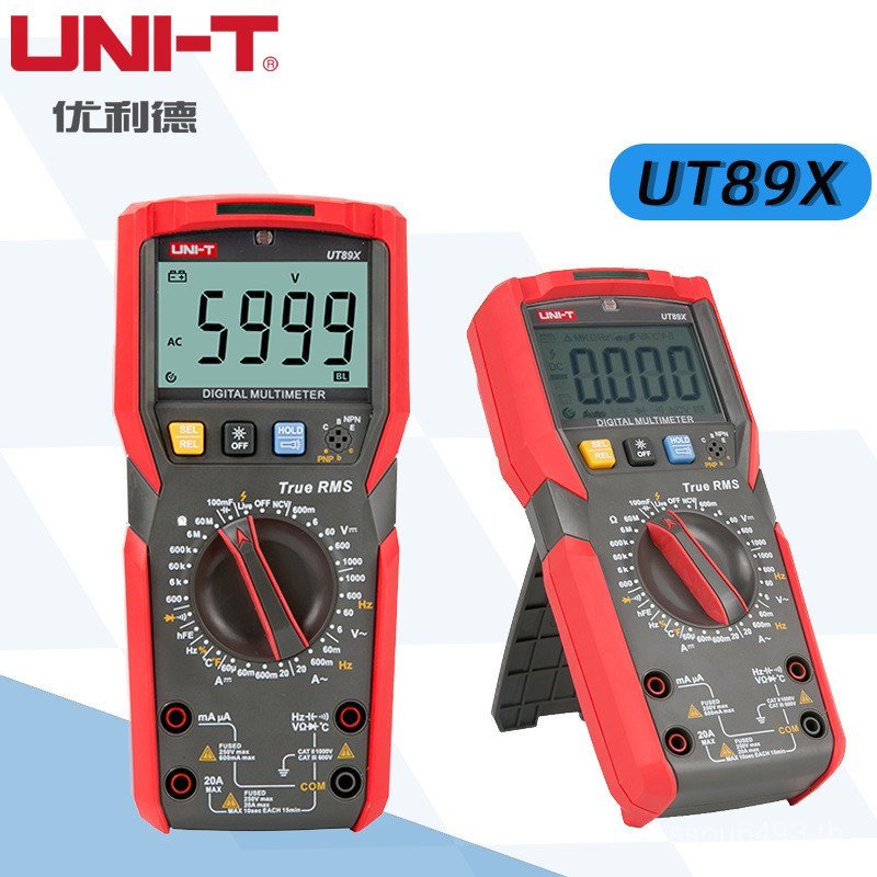 มัลติมิเตอร์แบบดิจิตอลมัลติมิเตอร์ Dake ut89xd แอมป์มิเตอร์ความแม่นยําสูงการวัดแรงดันไฟฟ้า ut89x ตัว