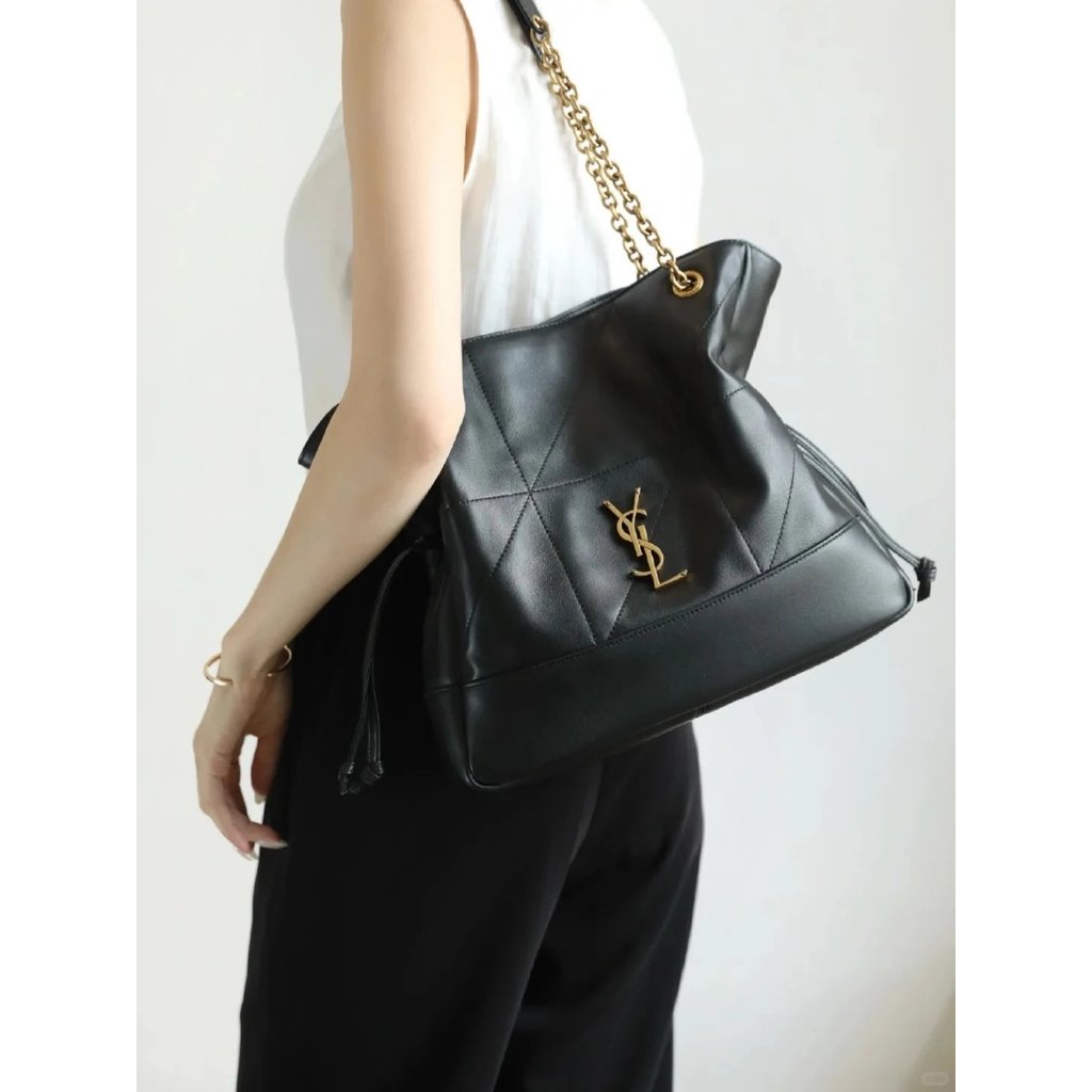 [APP • • Ready Stock] Orchid Bag y Bag jamye4.3 bigpochon Lanfu Bag Bucket Bag y Bucket Bag หนังแกะน