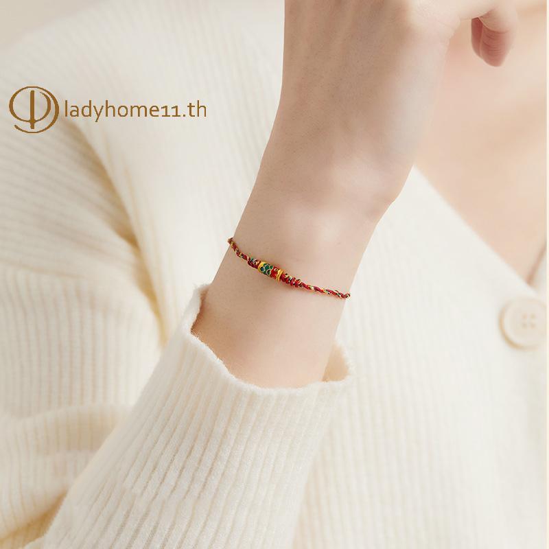 ONELADY Handmade Knots Red String Luy สร้อยข้อมือสําหรับผู้ชายผู้หญิง,สร้อยข้อมือปรับได้ของขวัญที่สมบูรณ์แบบสําหรับคู่รักและเพื่อนที่ดีที่สุด TH