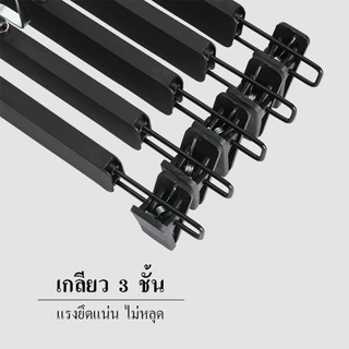50PCS 5 สี สำหรับเสื้อผ้า กระโปรง และกางเกง ไม้แขวนเสื้อประหยัดพื้นที่ ชุดคลิปหนีบไม้แขวนกางเกงแบบซ้อนได้