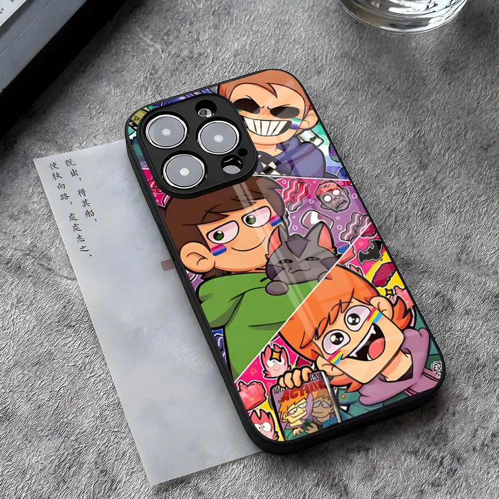 BK-1 เกม Eddsworld เคสโทรศัพท์สําหรับ IPhone 17 Pro Max 14 Pro 15 12 11 13 Mini X XR XS 16 Plus SE ฝาครอบแก้ว