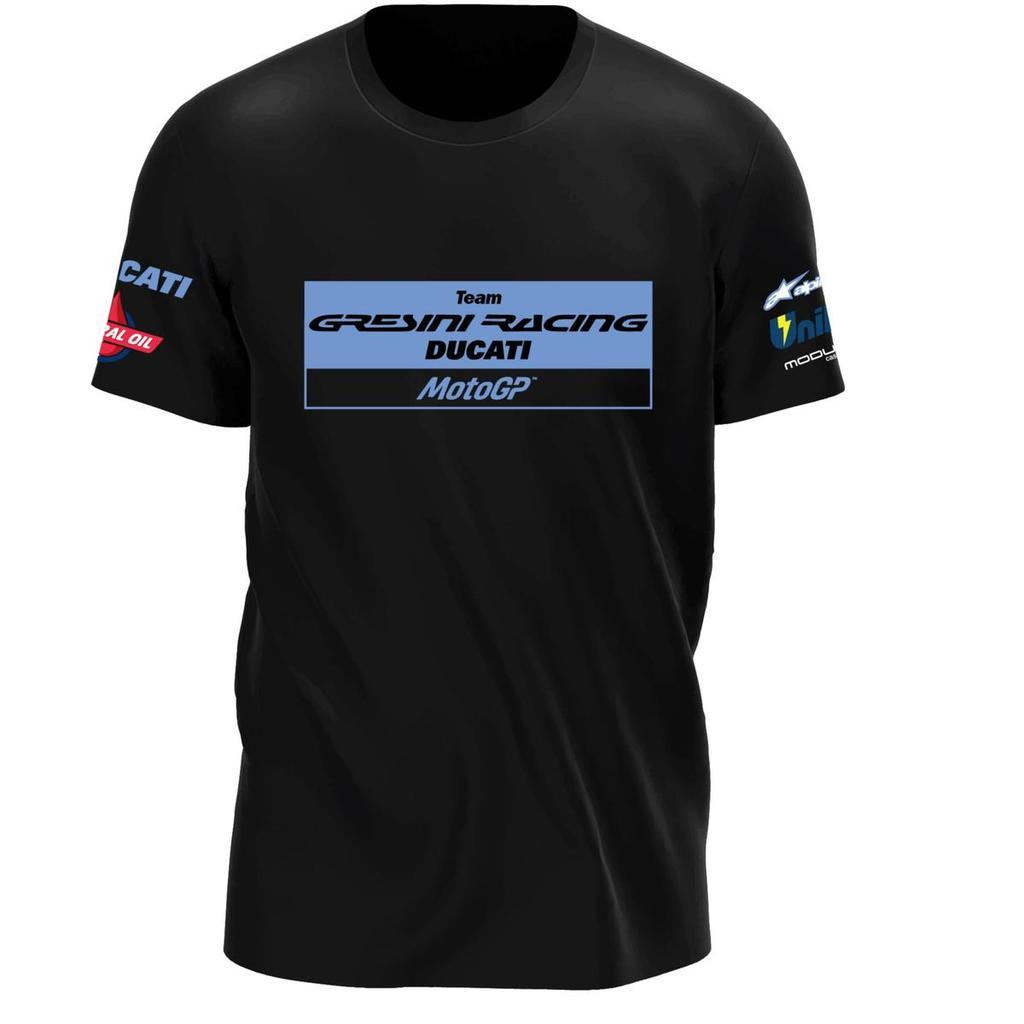 เสื้อยืด 3D – MotoGP 25: Gresini Racing – ผ้าโพลีเอสเตอร์