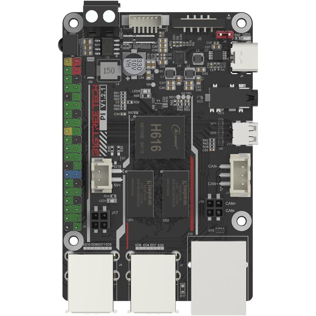 BIGTREETECH Pi บอร์ดควบคุม 64bit Quad Core, 1GB DDR3L 40 พิน GPIO เข้ากันได้กับ SKR MINI E3 V3.0/Oct
