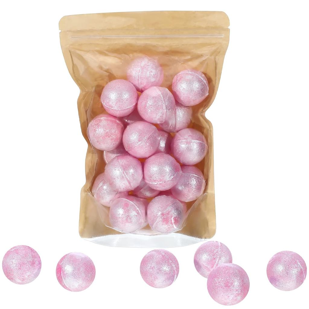 Demissle 20 ชิ้น 0.53 ออนซ์ Bath Bombs Bath Fizzies Mini Bath Balls สําหรับผู้หญิงผ่อนคลายสดชื่น Bat
