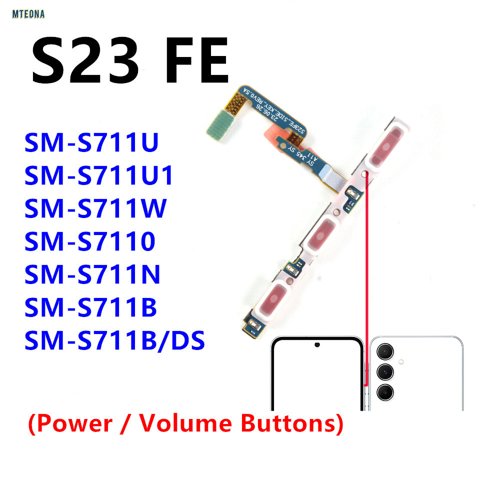 เปิดปิด Mute สวิทช์ปุ่มควบคุม Flex สําหรับ Samsung Galaxy S23 FE SM-S711B/DS S711N S711U S711 S23FE
