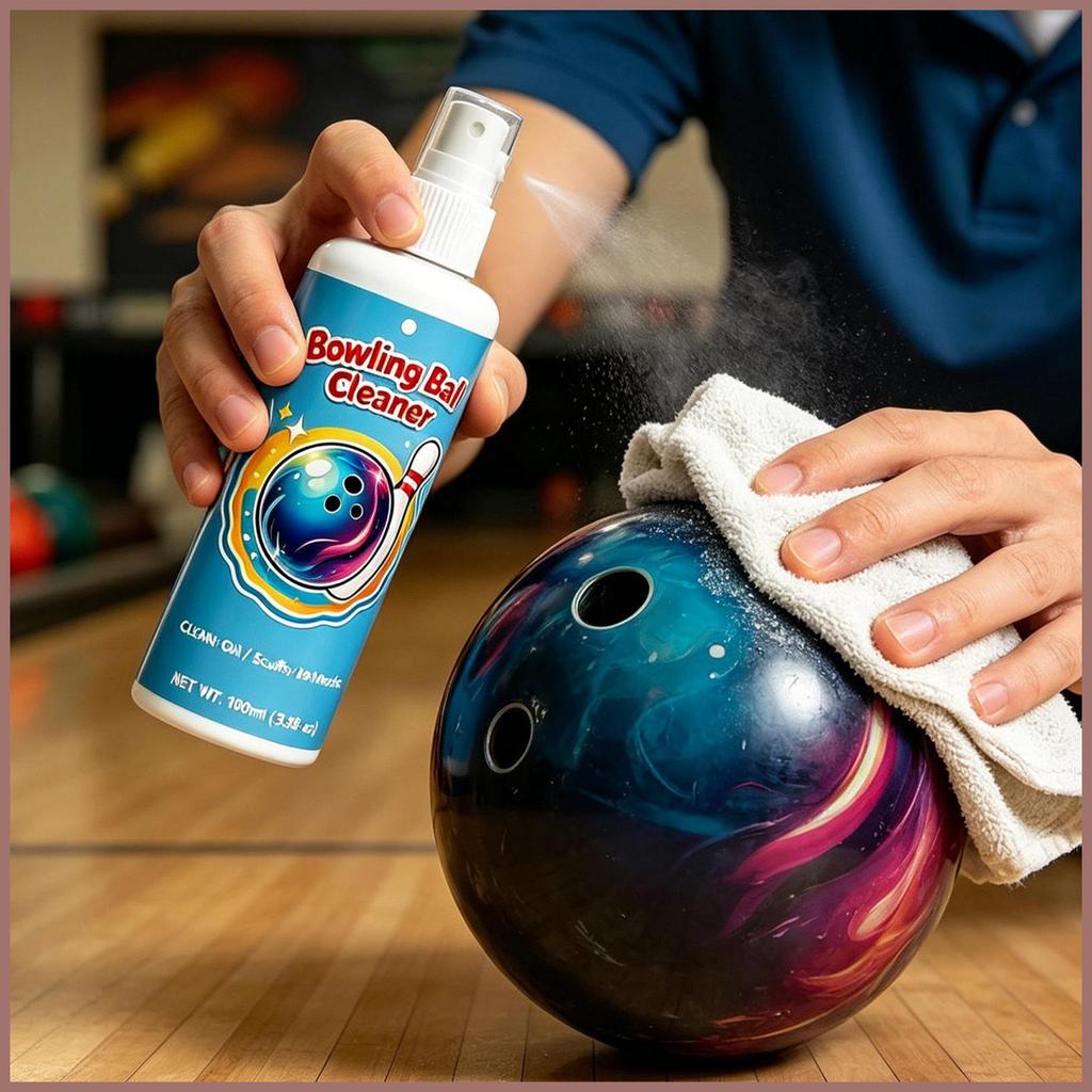 Bowling Ball Rejuvenator 100ml ติดทนนานพร้อมผ้าเช็ดตัว Bowling อุปกรณ์ทําความสะอาดชุดสําหรับการบํารุ
