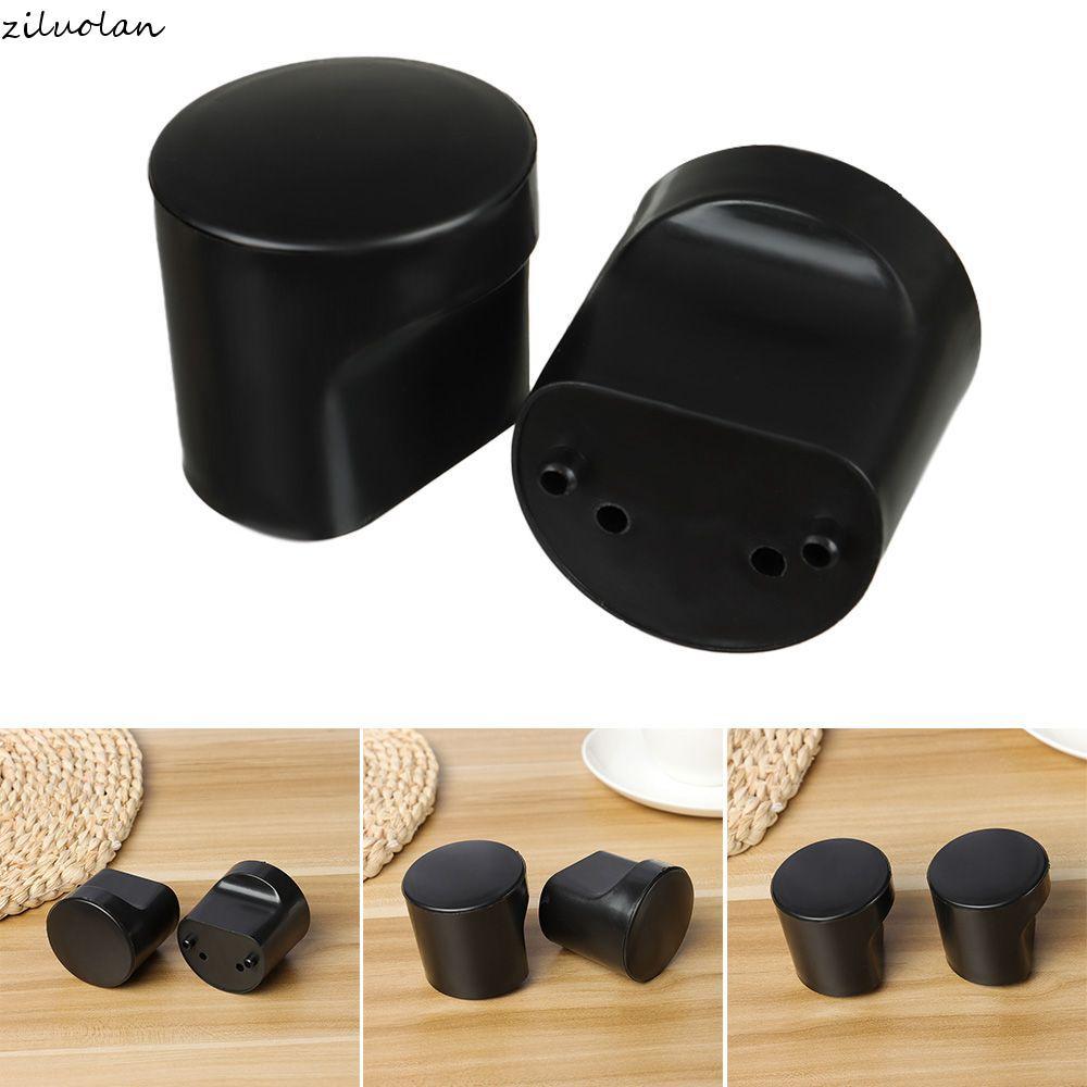 ZILUO 2 ชิ้น Partition Handle Partition ประตูสีดําทรงกลมลูกบิด