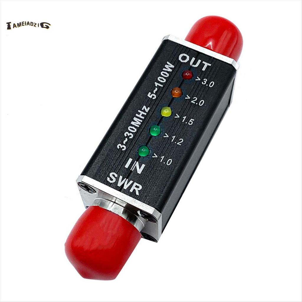 [คุณภาพ T]SWR Meter SWR&Power Meter 3-30MHz ความถี่ 100W สําหรับอุปกรณ์วิทยุคลื่นสั้นต่างๆ