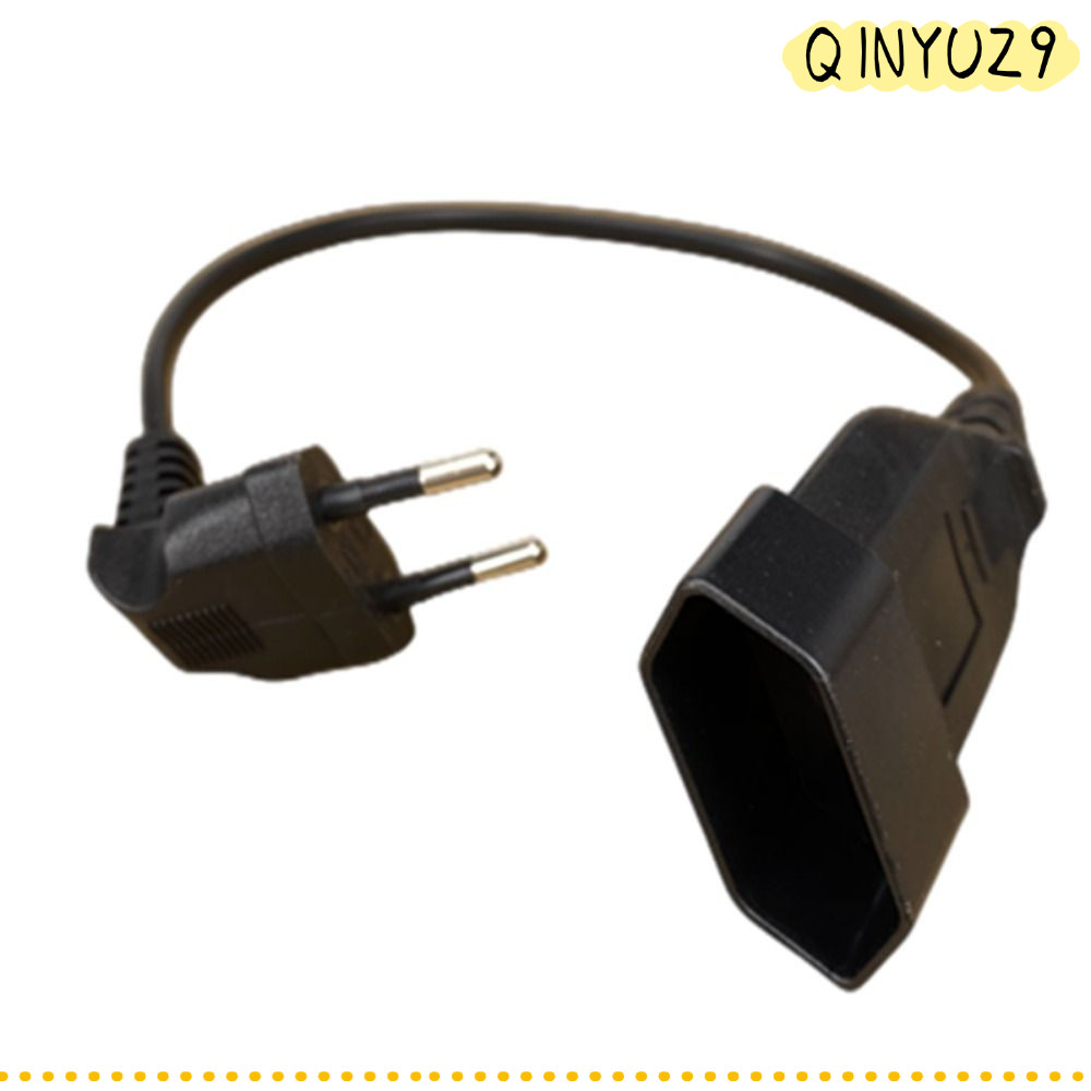 QINYUZ9QX ปลั๊กตัวผู้ 0./0.6m/1.8m/ 2Prong Bend Angled Cord สายต่อ 90 องศา