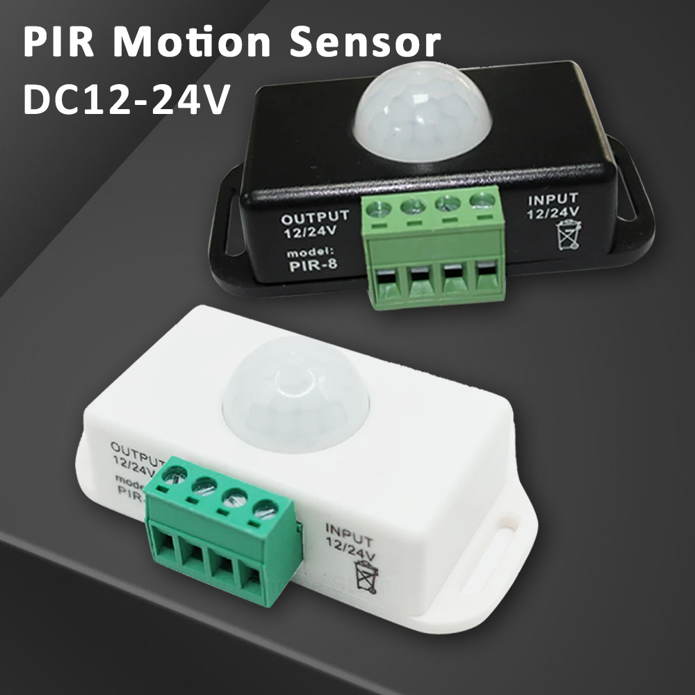 DC 12V 24V PIR Motion Sensor สวิทช์ 120 องศาอินฟราเรด PIR Motion Sensor สําหรับไฟ LED อัตโนมัติปรับก